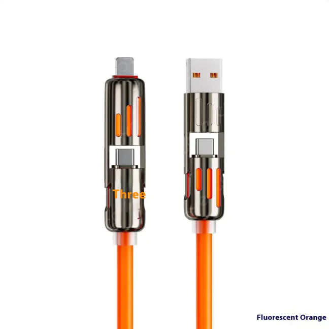4-in-1 Fast Charge Data Cable – 240W WEM Support (www.WEM.support)