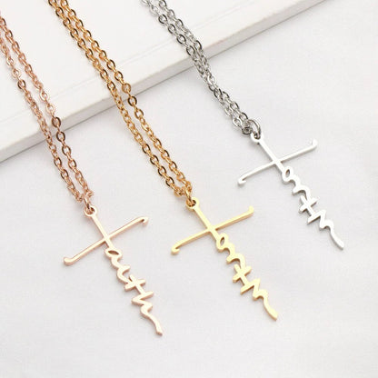 Fashion Faith Stainless Steel Pendant WEM Support (www.WEM.support)