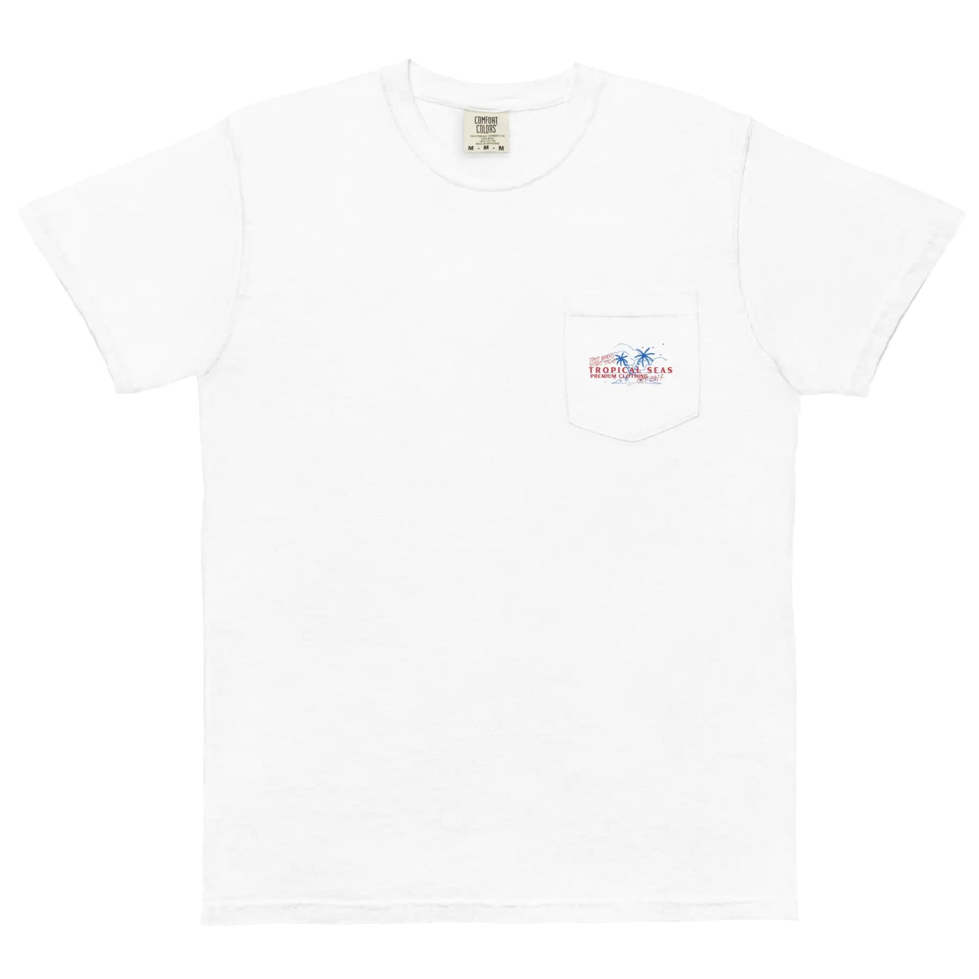 Tropical 4th of July Pocket T-shirt WEM Support (www.WEM.support)