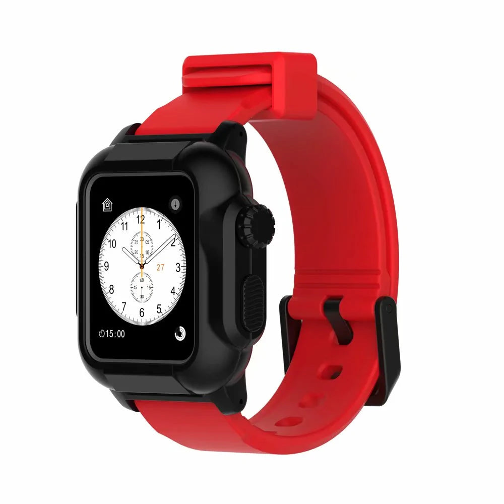 Waterproof Box Case Strap For Apple Watch WEM Support (www.WEM.support)