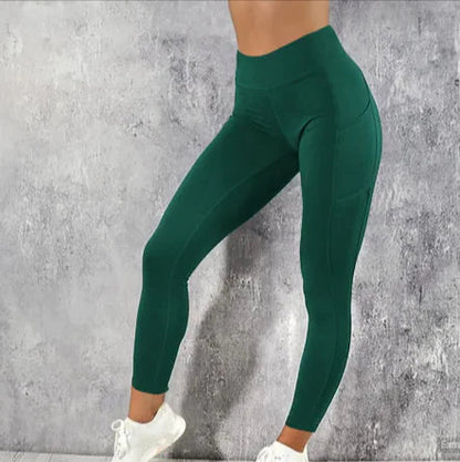 High-Waist Sports Yoga Leggings WEM Support (www.WEM.support)
