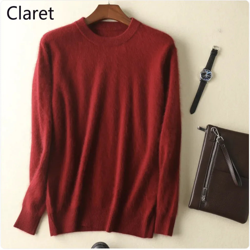 Thick Cashmere Round Neck Sweater WEM Support (www.WEM.support)