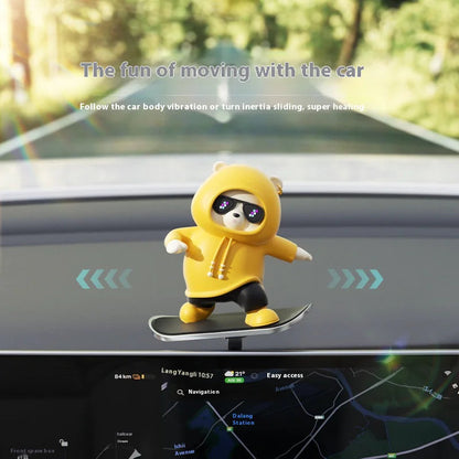 Cartoon Bear Car Skateboard WEM Support (www.WEM.support)