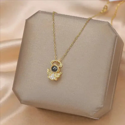 100 Languages Angel Projection Necklace