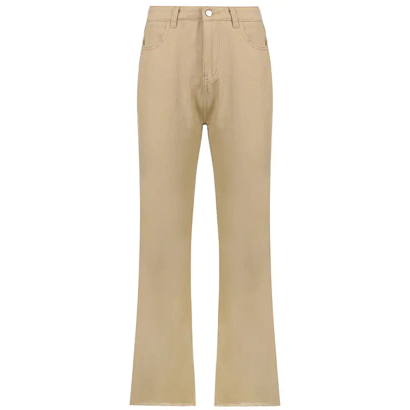 Spice Girl Style High Waist Slim Jeans Bell Bottoms WEM Support (www.WEM.support)