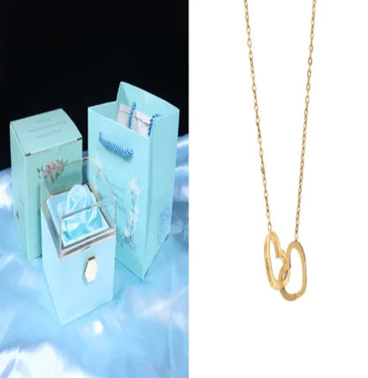 Personalized Double Heart Name Necklace – Customizable Two-Name Necklace for Women WEM Support (www.WEM.support)