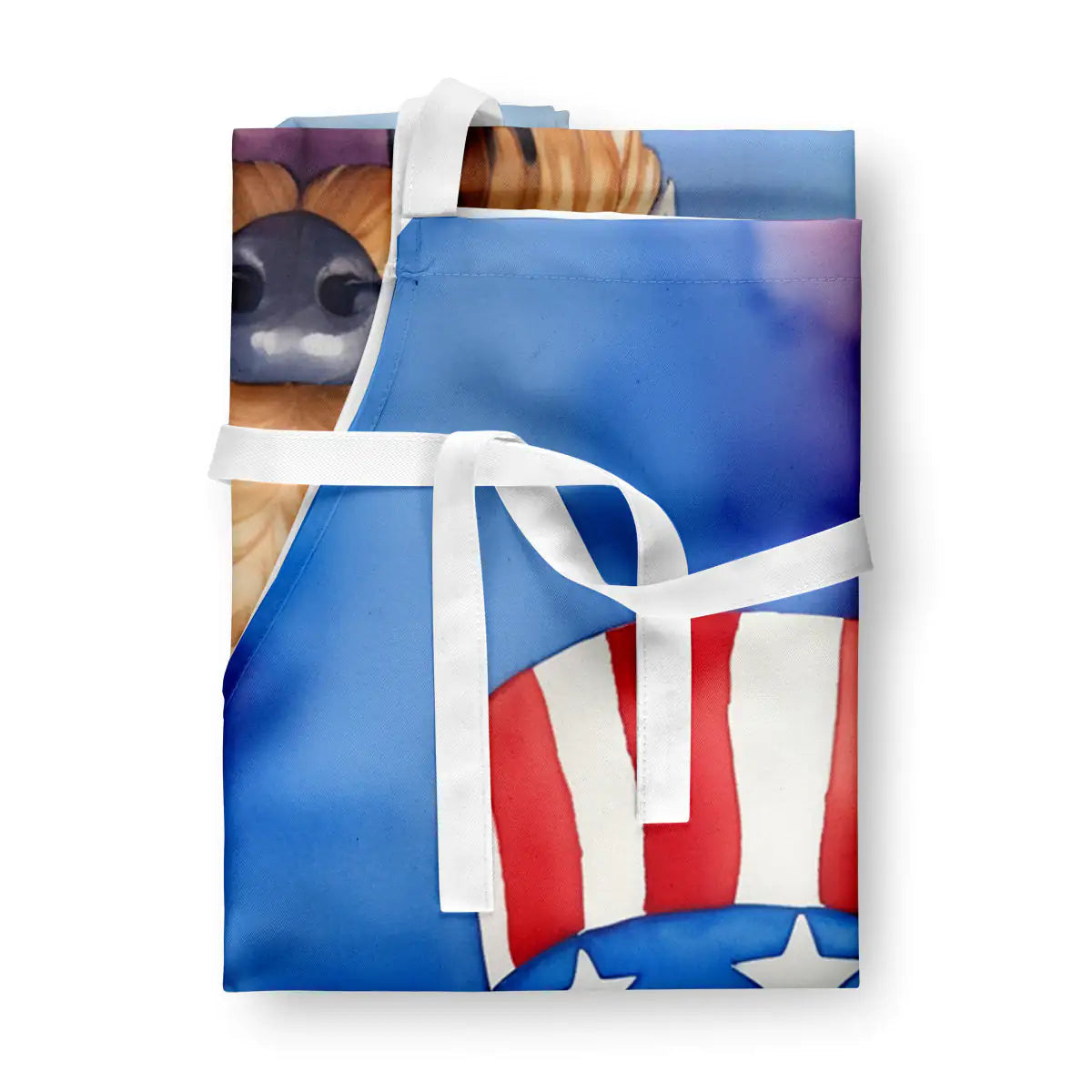 Airedale Terrier Patriotic American Apron WEM Support (www.WEM.support)