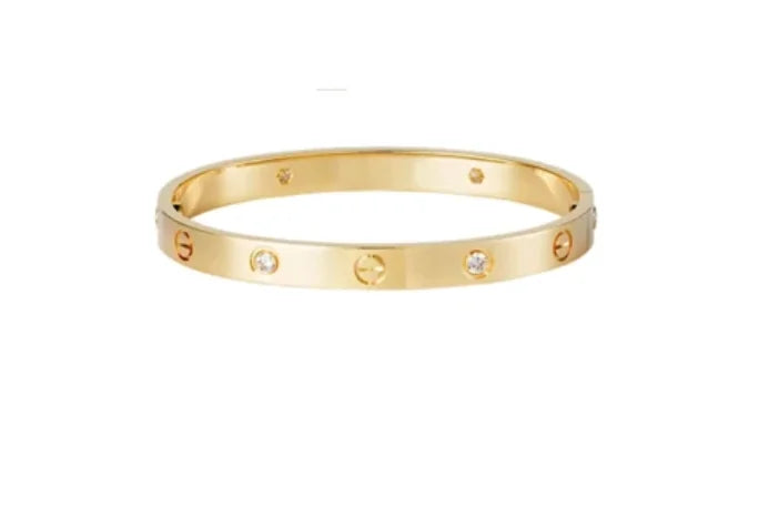Gold Color Crystal Bracelets for Women WEM Support (www.WEM.support)