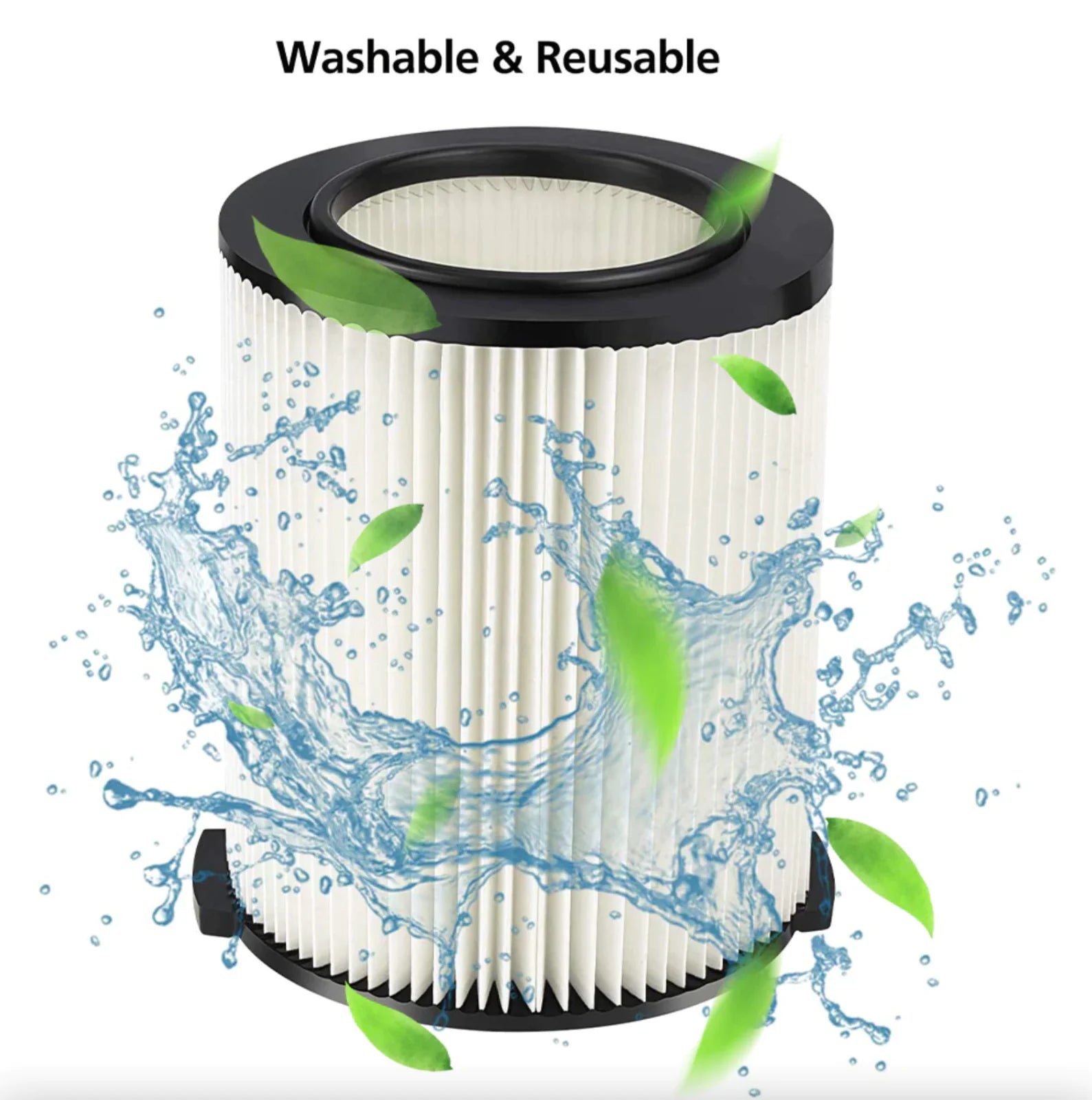 VF4000 Replacement RIDGID Wet/Dry Washable Vacuum Garage Shop Vac Pleated Filter WEM Support (www.WEM.support)