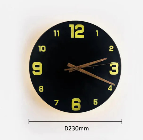 Yellow Stone Wall Clock Light HejK.com