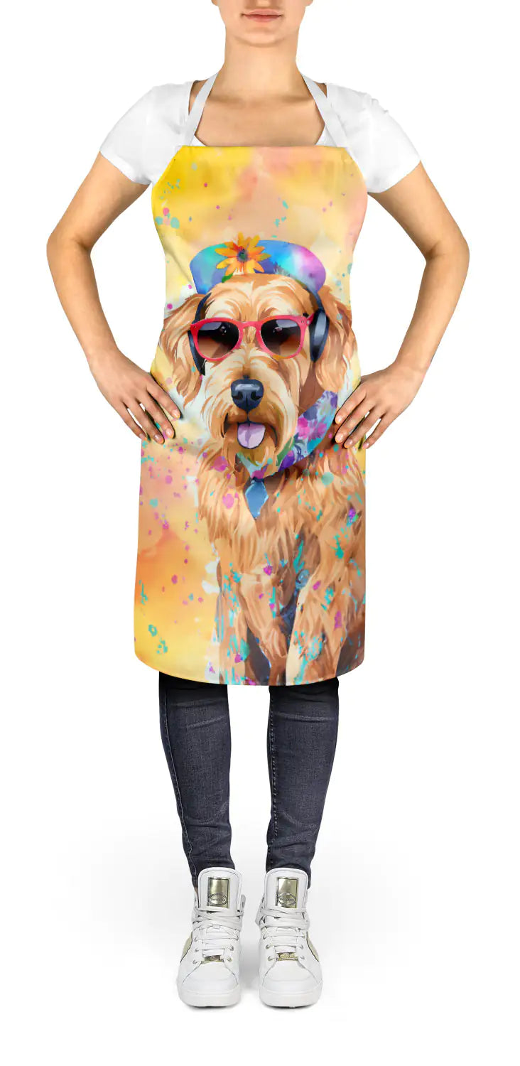 Airedale Terrier Hippie Dawg Apron WEM Support (www.WEM.support)