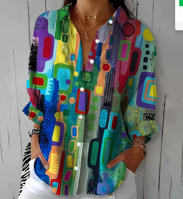 Joan Vintage Floral Print Blouse HejK.com Marketplace LLC