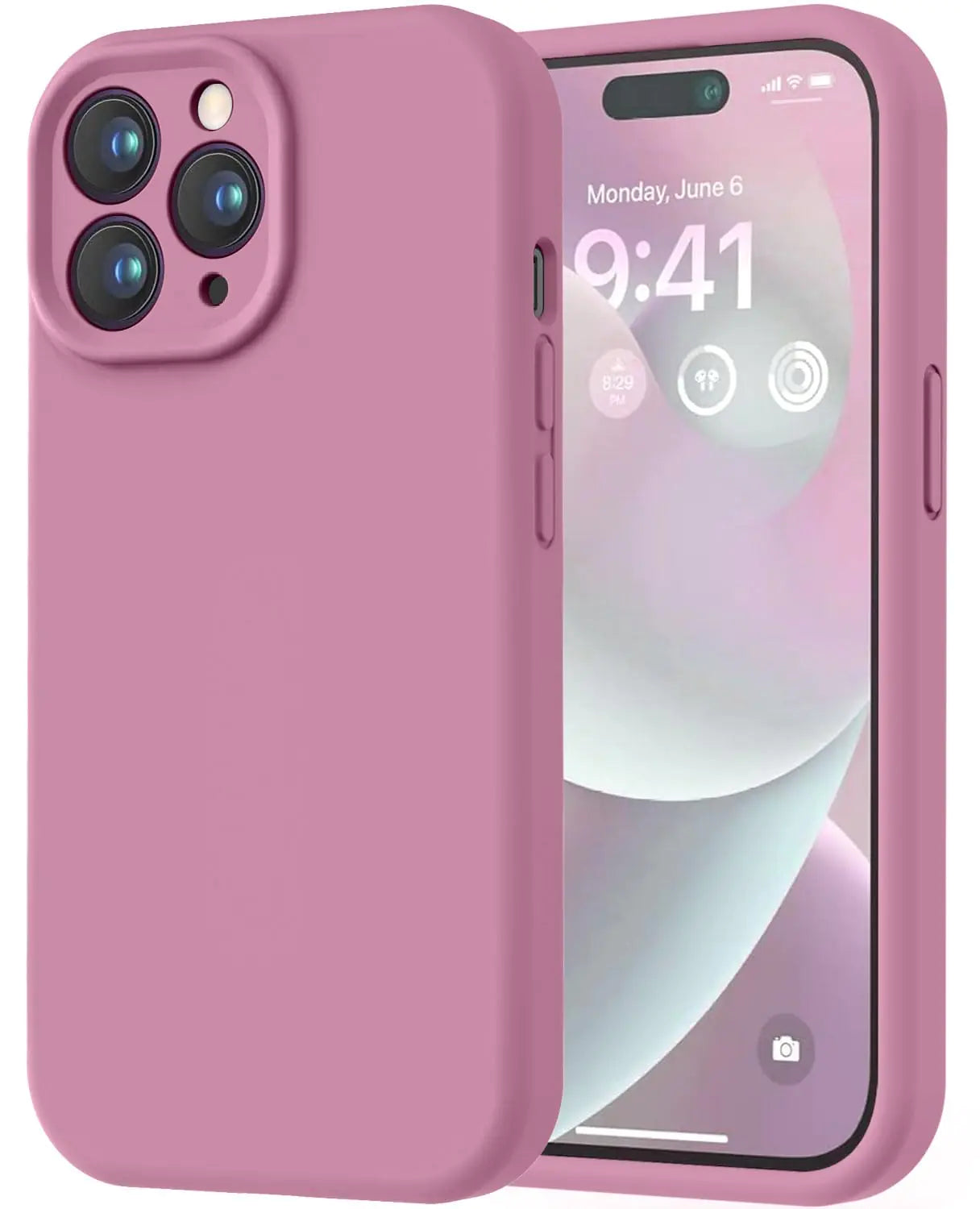 LOVE 3000 Designed for iPhone 14 Case, Premium Silicone with [Soft Anti-Scratch Microfiber Lining] Shockproof Protective Phone Case for Men Women Girls 6.1", Mint