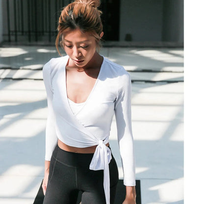 Self Tie Yoga Top HejK.com