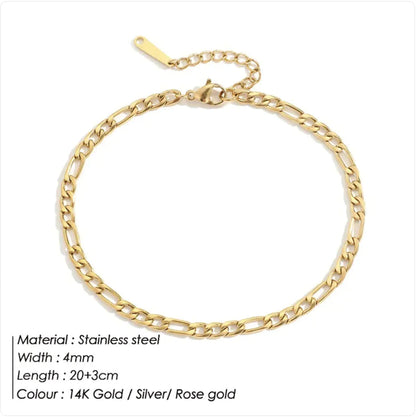 Stainless Steel Fashion Anklet WEM Support (www.WEM.support)