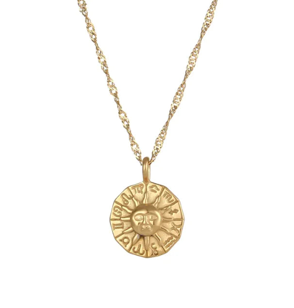 Soleil Gold Necklace HejK.com
