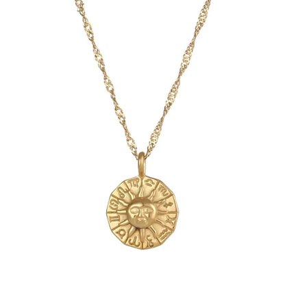 Soleil Gold Necklace HejK.com