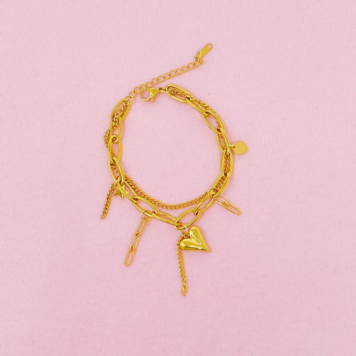 Doubled Fun Charm Bracelet WEM Support (www.WEM.support)