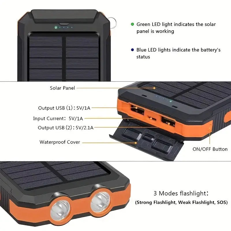 Portable Solar Power Bank WEM Support (www.WEM.support)