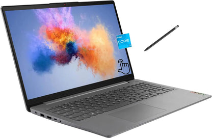 Lenovo IdeaPad 3i Laptop 15.6" FHD Touchscreen Intel Core i3-1115G4 Intel UHD Graphics 8GB RAM 256GB SSD HDMI SD Card Reader Wi-Fi 6 Bluetooth Windows 11 S with 5ave Stylus Pen