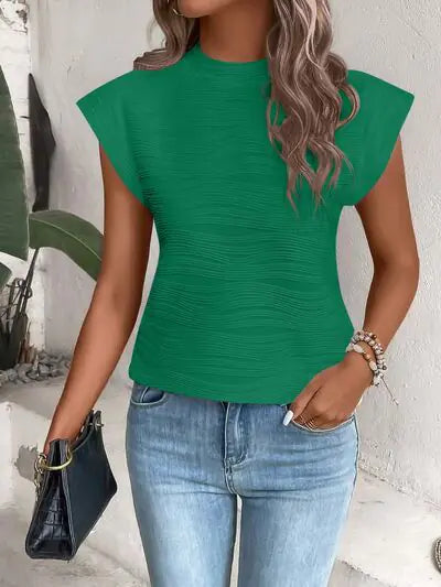 Terri Cap Sleeve Shirt HejK.com Marketplace LLC