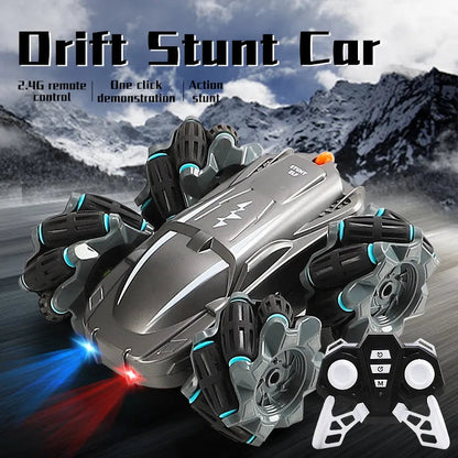 Remote Control Tumbling Stunt Double-sided Car WEM Support (www.WEM.support)