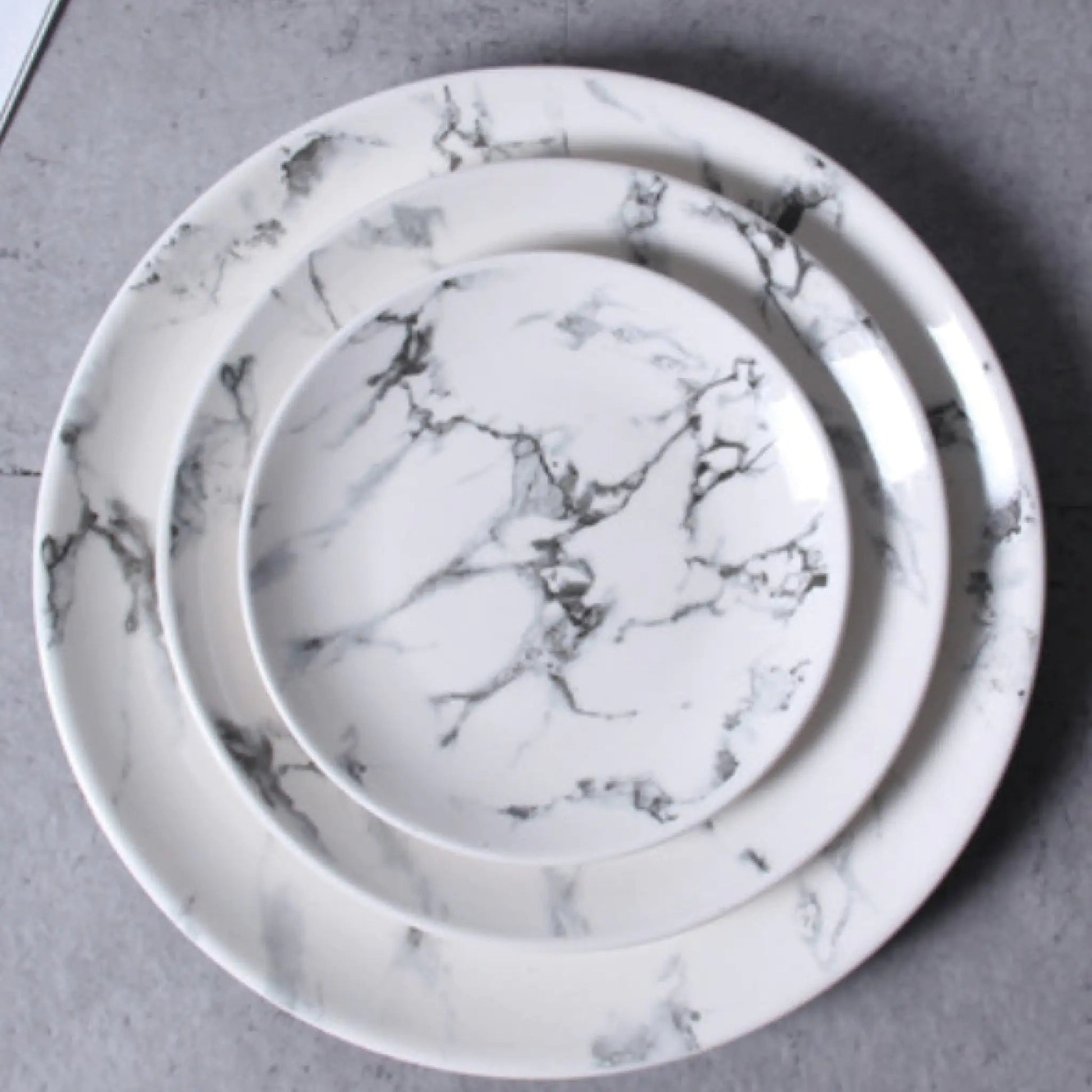 Marble Round Plate 10" WEM Support (www.WEM.support)