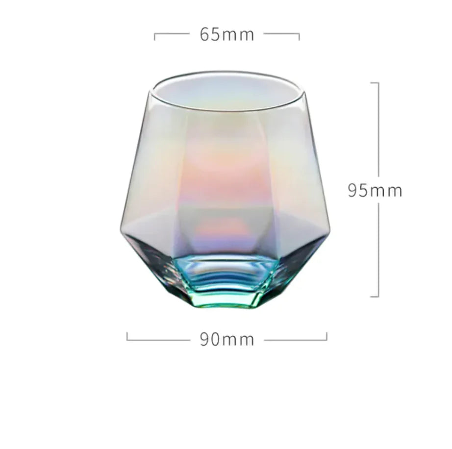 Six-Row Glass Cold Water Bottle