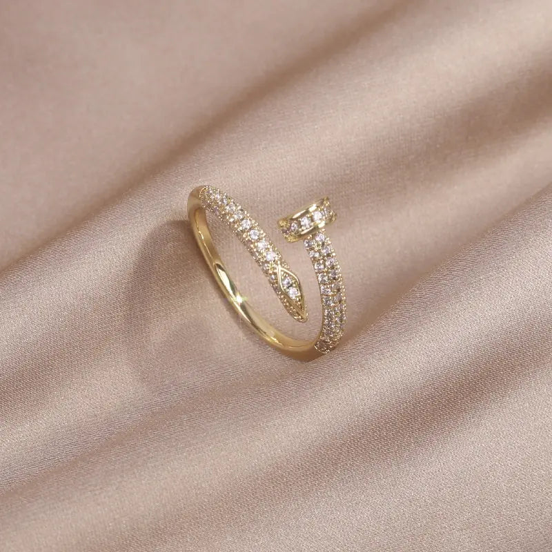Classic Korean Style Copper Zircon Ring WEM Support (www.WEM.support)