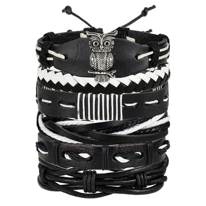 Multilayer Leather Bracelet WEM Support (www.WEM.support)