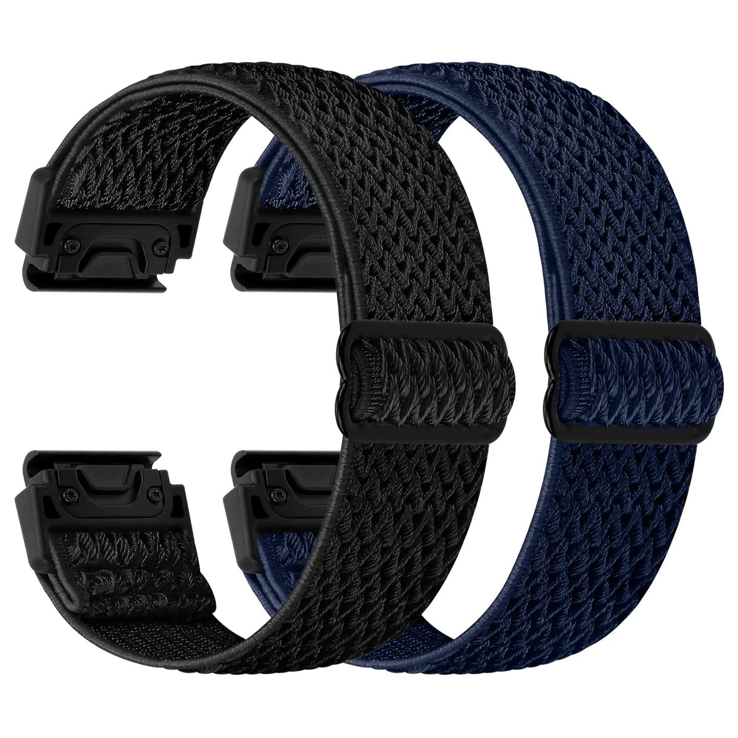 22mm Watch Bands for Garmin Fenix 8 47mm/Fenix E 47mm/Fenix 7/Fenix 7 Pro/Fenix 6/Fenix 6 Pro/Fenix 5/5 Plus/Instinct 2/Epix Gen 2/Approach S62/S60 Band, Quickfit Elastic Nylon Strap Wristband