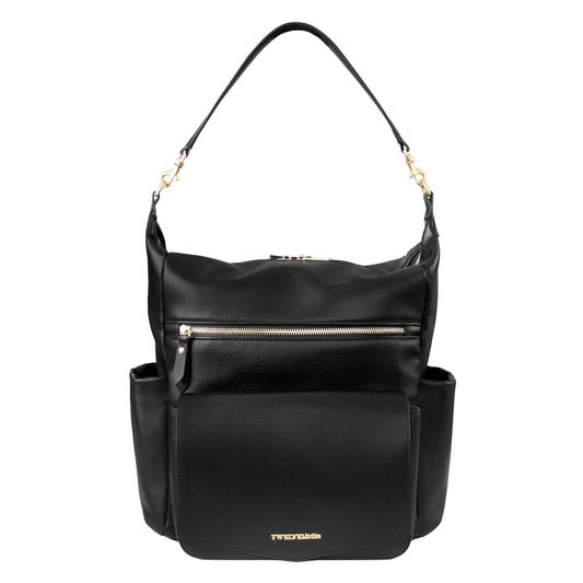 TWELVElittle Vegan Leather Diaper Bag - Black HejK.com Marketplace LLC