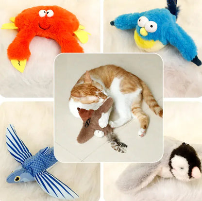 Winged Bird & Fish Sound Plush Toy WEM Support (www.WEM.support)
