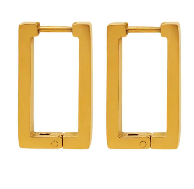 Terra Geometric Gold Earrings WEM Support (www.WEM.support)