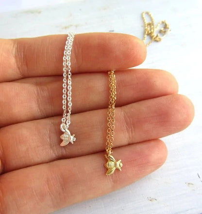Bee Mini Pendant With Chain WEM Support (www.WEM.support)