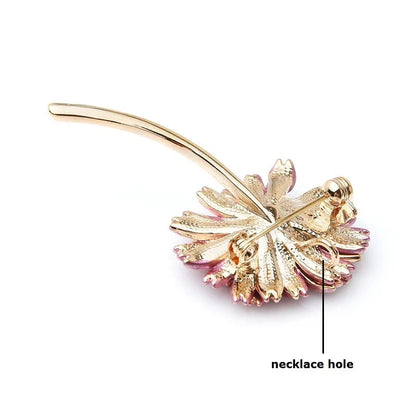 Pink Flower Brooch WEM Support (www.WEM.support)