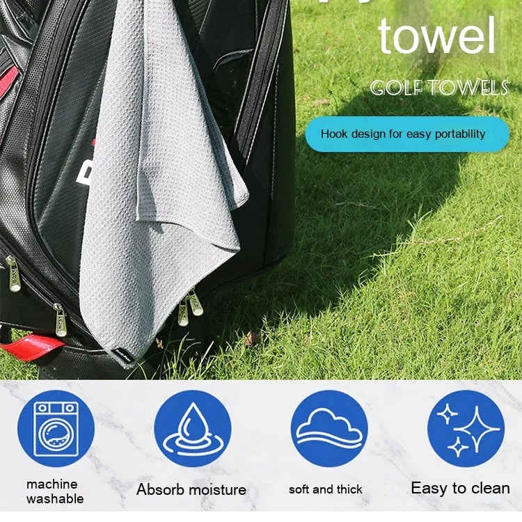 Waffle Golf Ball Cleaning Towel HejK.com Marketplace LLC