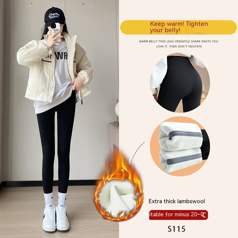 Fleece-lined Thick High Waist Hip Lift Leggings For Women WEM Support (www.WEM.support)