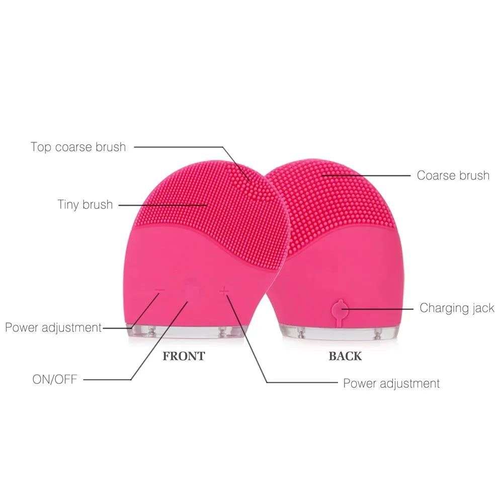 Electric Silicone Facial Cleansing Brush HejK.com