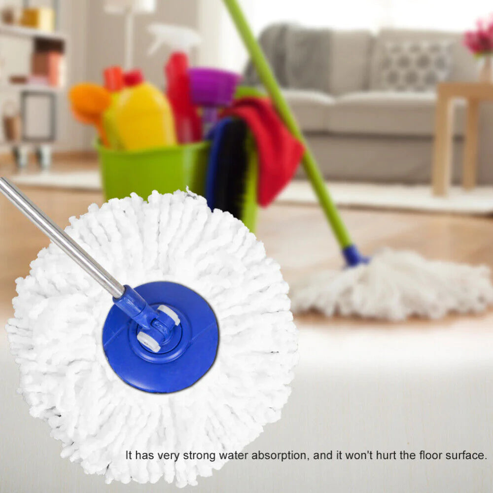 6 Pack Replacement Microfiber Mop Head Refill 360° Spin Easy Cleaning For Mop WEM Support (www.WEM.support)