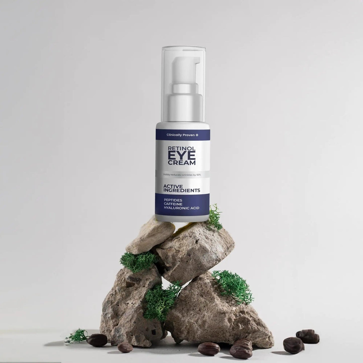 Retinol Eye Cream for Puffiness and Bags Under Eyes Hyaluronic Acid Peptide WEM Support (www.WEM.support)