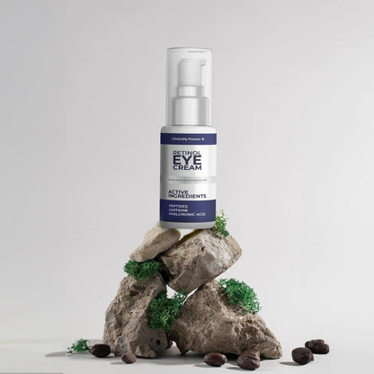 Retinol Eye Cream for Puffiness and Bags Under Eyes Hyaluronic Acid Peptide WEM Support (www.WEM.support)