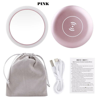 Mini Compact Circular Makeup Mirror WEM Support (www.WEM.support)
