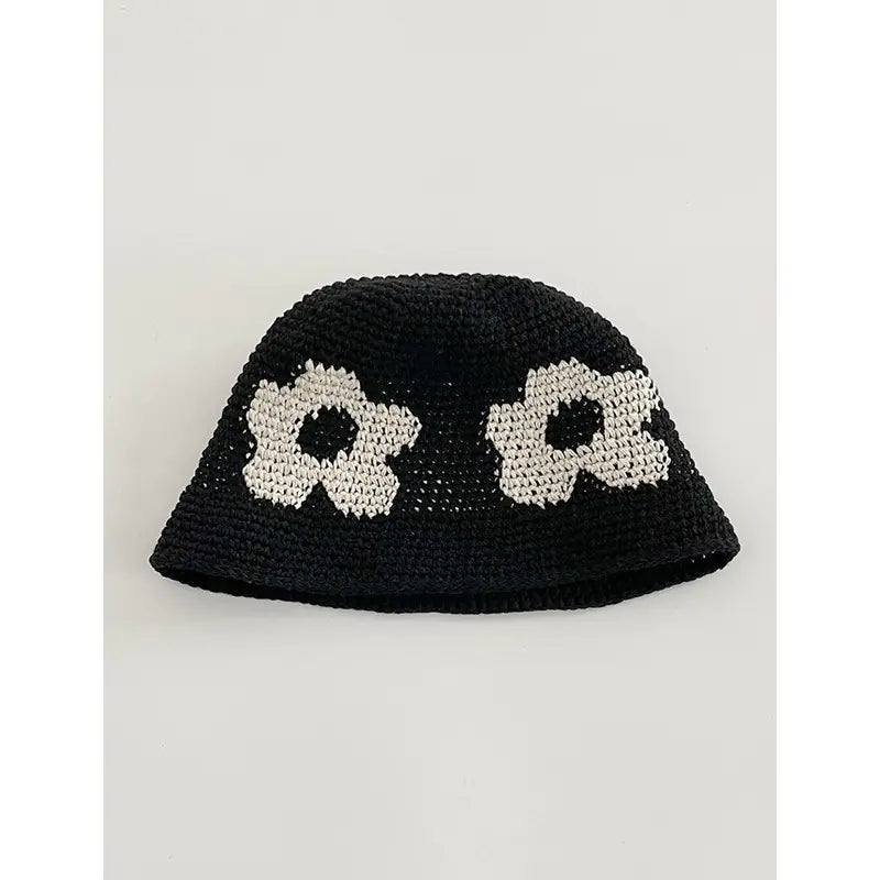 Japanese Retro Hollow Flower Handmade Knitted Bucket Hat HejK.com Marketplace LLC