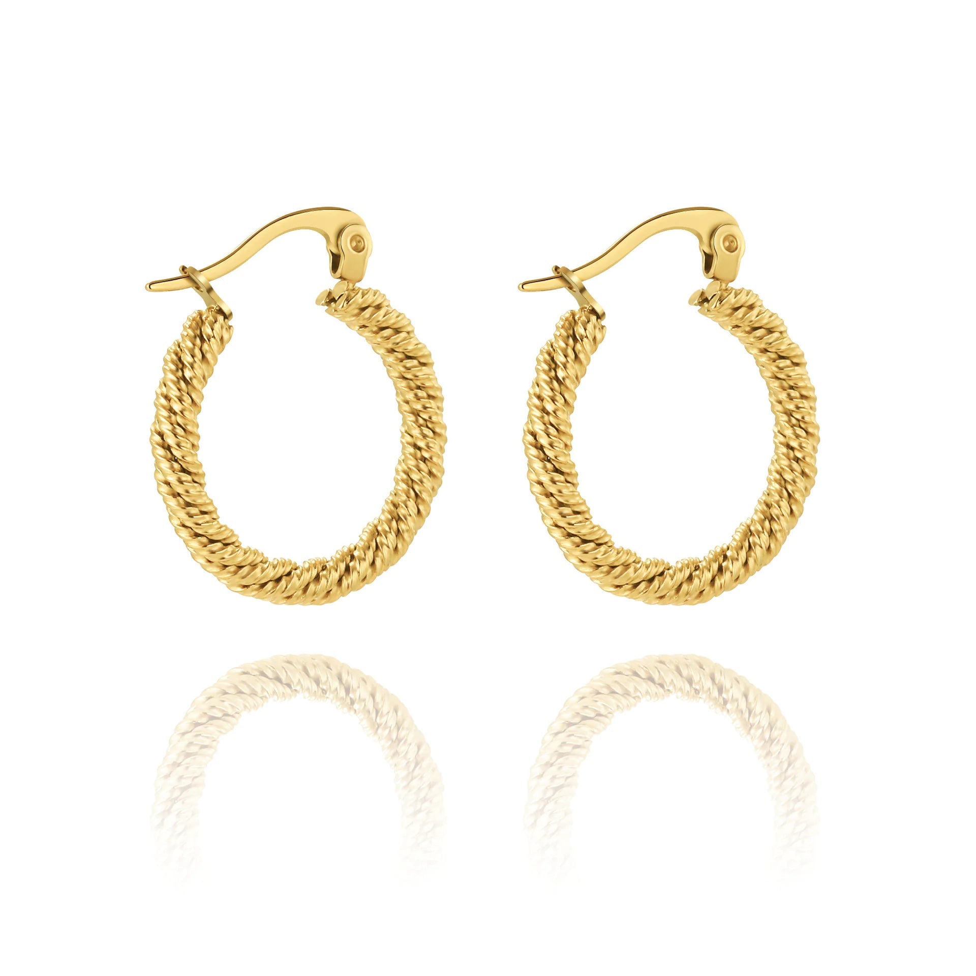 Gold-Plated Crescent Earrings HejK.com