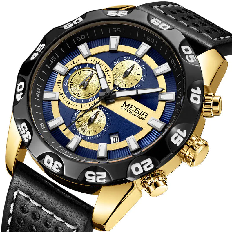 Fashionable Multifunctional Quartz Sports Watch for Men