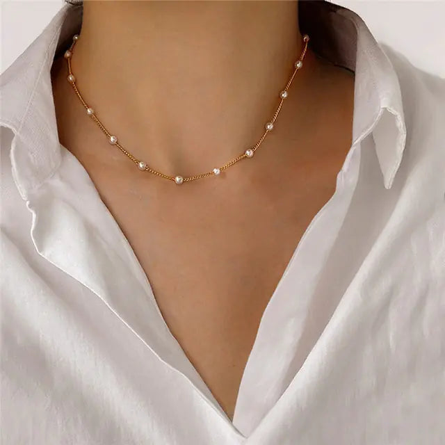 Sparkling Clavicle Chain Necklace WEM Support (www.WEM.support)