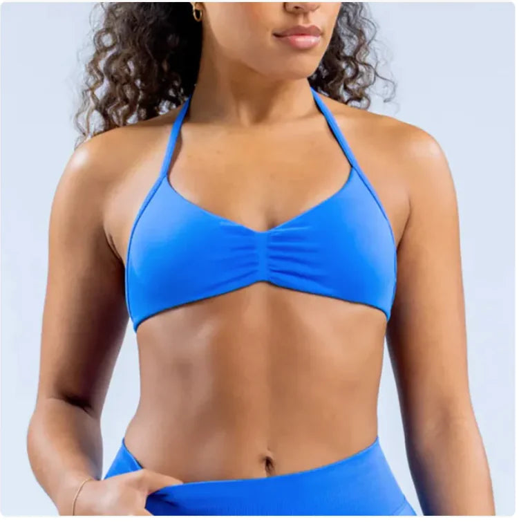 Women's Halter Back Sports Bra HejK.com