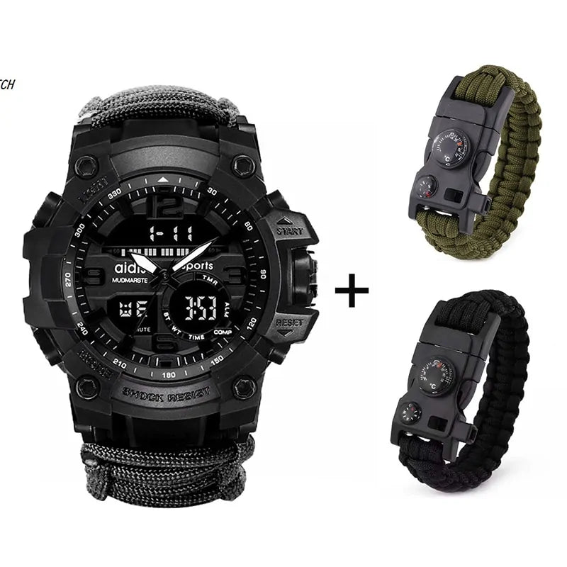 Waterproof LED Military Sports Watch WEM Support (www.WEM.support)