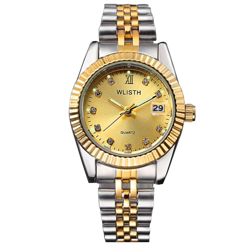 Women's Waterproof Gold-Tone Watch WEM Support (www.WEM.support)